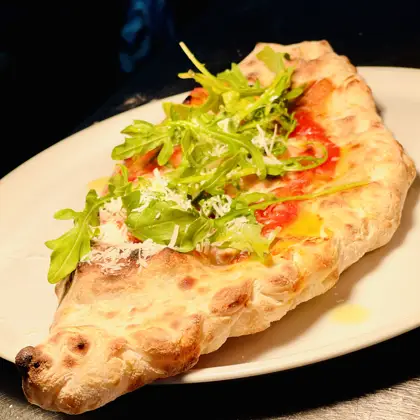 Calzone pizza at Mascalzone Altona